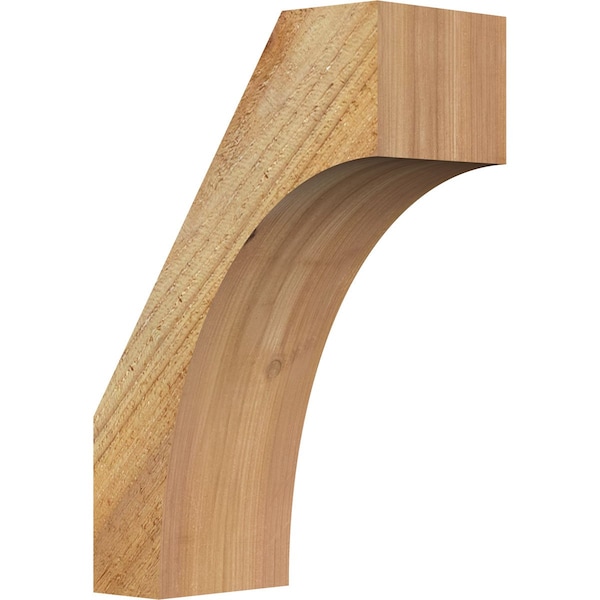 Ekena Millwork 4"W x 8"D x 12"H Westlake Rough Sawn Knee Brace, Western Red Cedar BRC04X08X12WTL00RWR - main